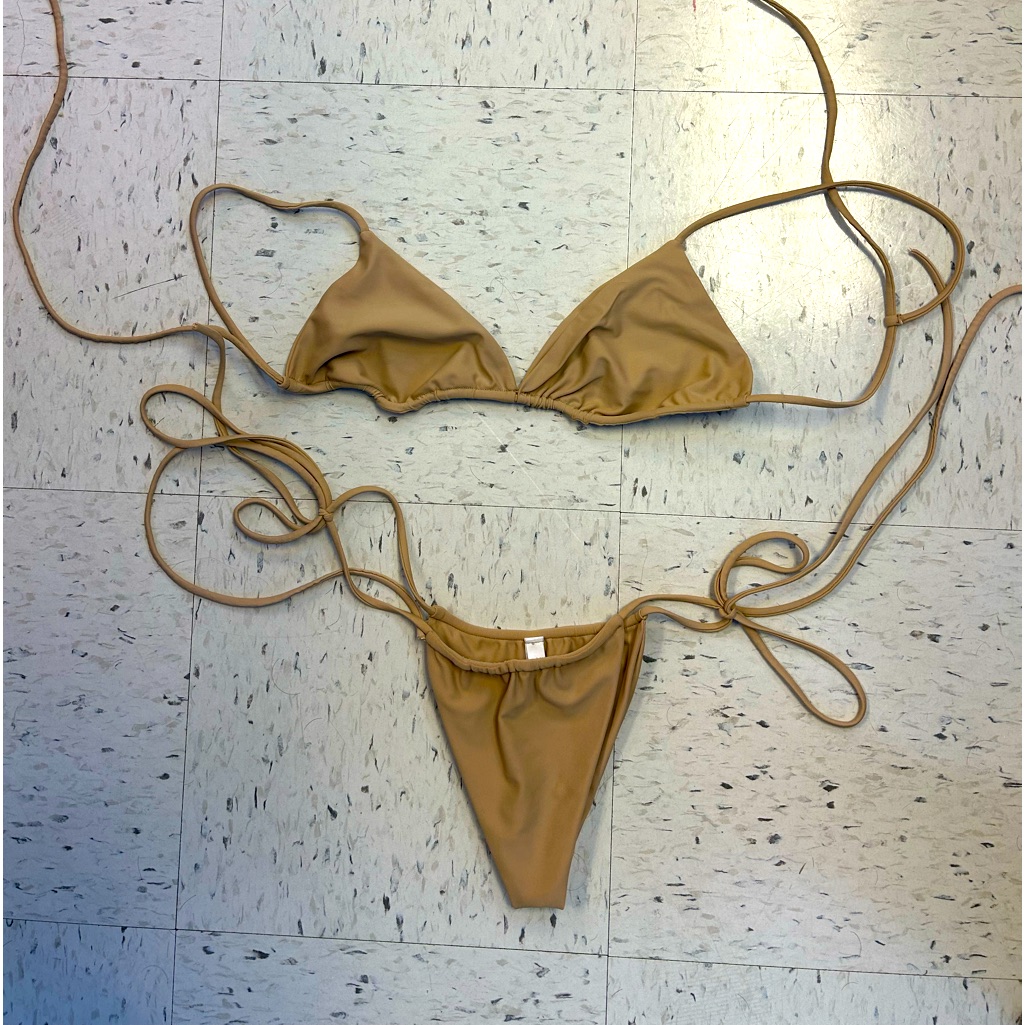 Nude Bikini Brand Living Swim Triangle Top